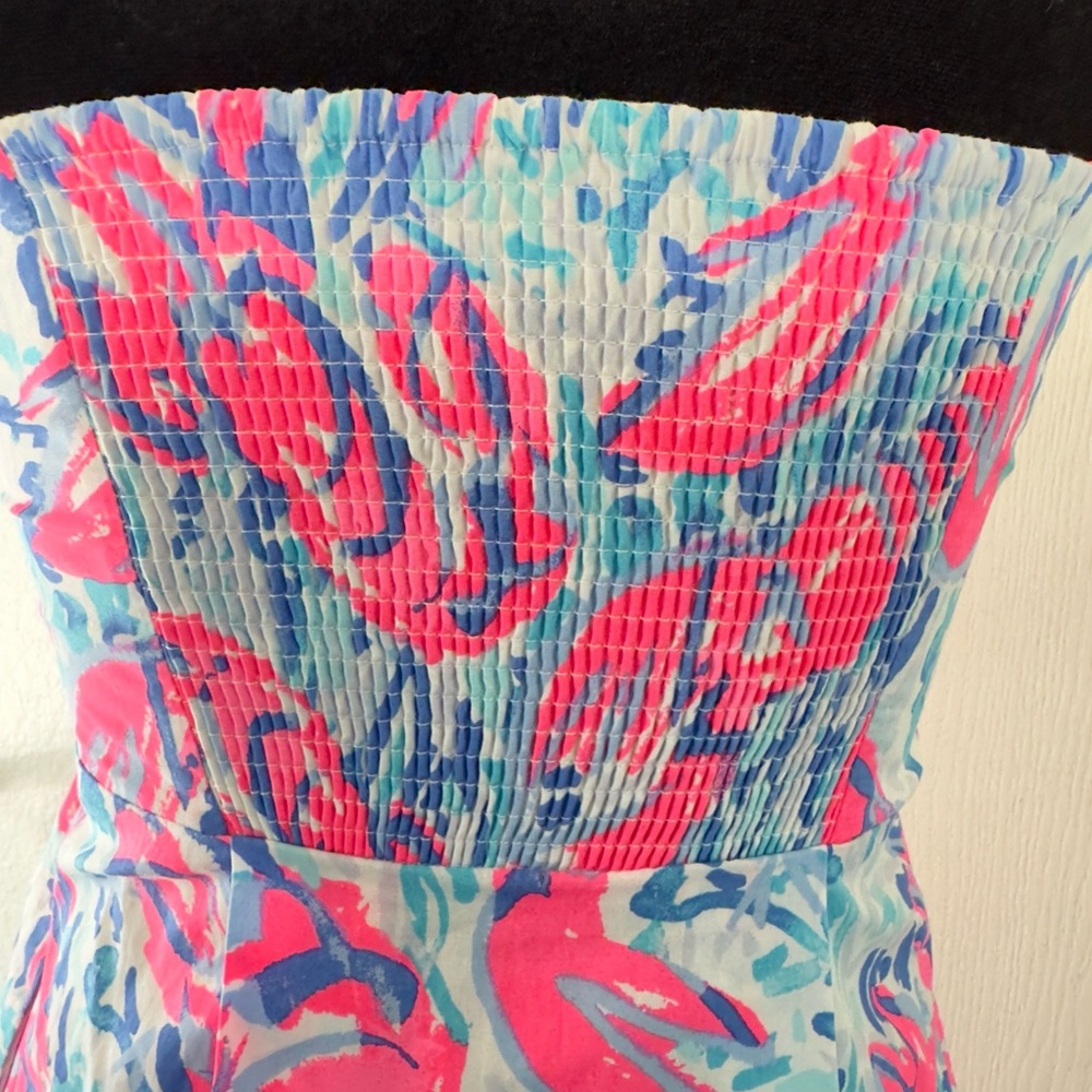 LILLY PULITZER EASTON DRESS COSMIC CORAL "CRACKED UP"  Size 00 - Picture 10 of 16